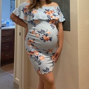 Floral maternity dress